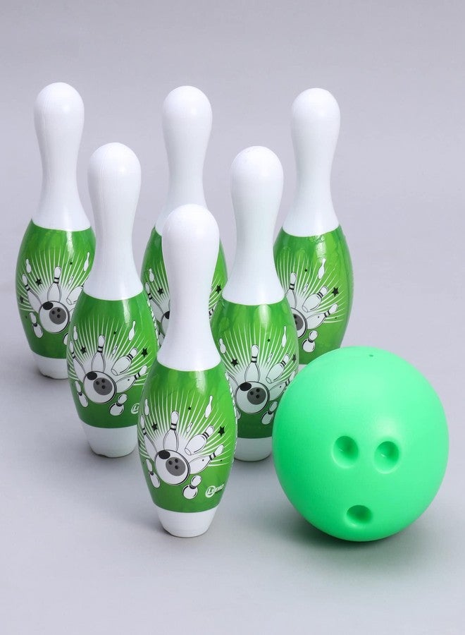 Plutofit Plastic Bowling Set 6 pins 1 Balls Large Bowling Toy for Kids - Image 1